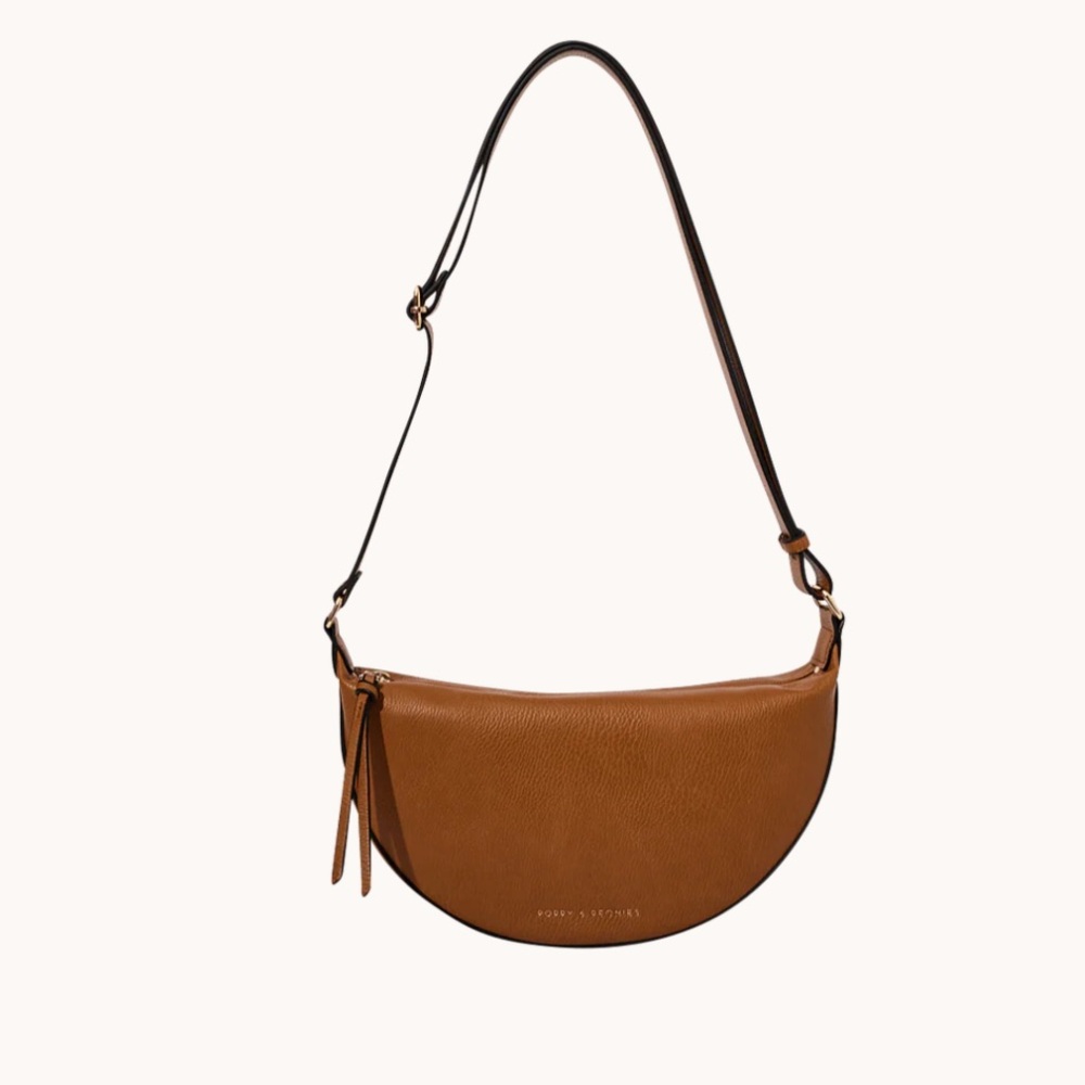 Poppy & Peonies Eclipse Bag in Cognac